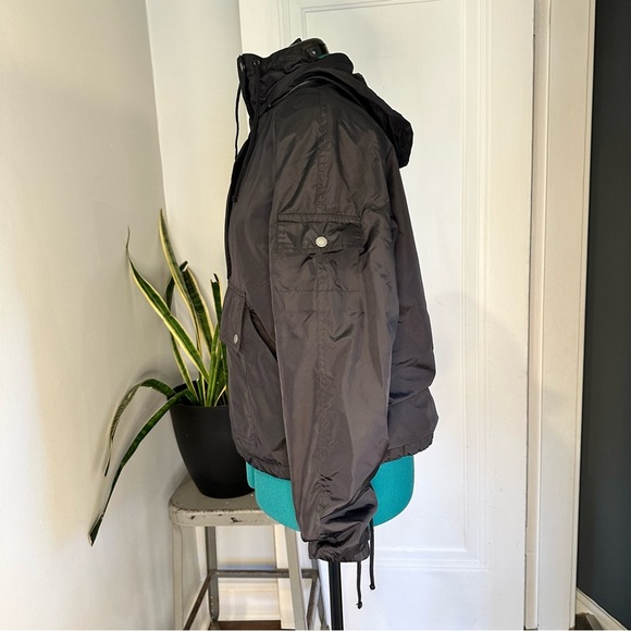 Old navy windbreaker top Vintage Windbreakers anorak black - Picture 6 of 15